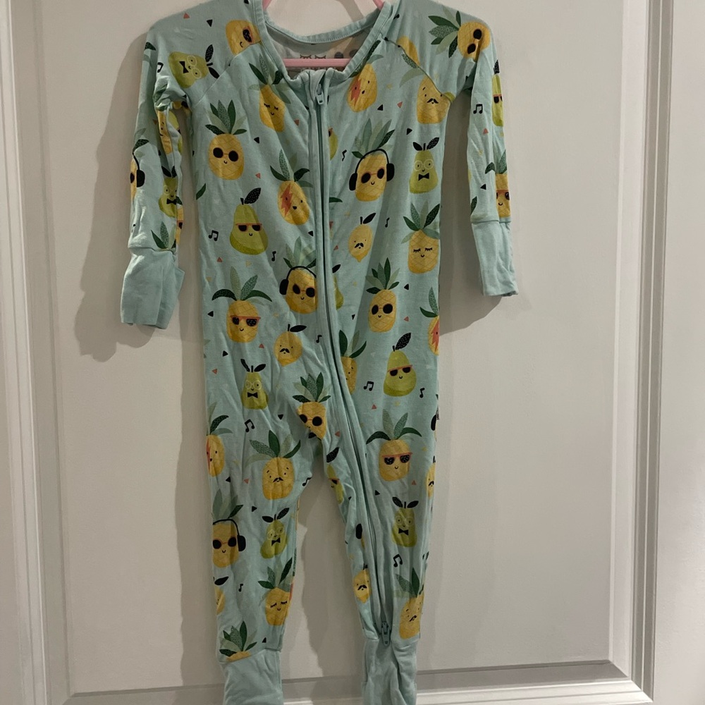 Little Sleepies Pineapple Print Kids Footie